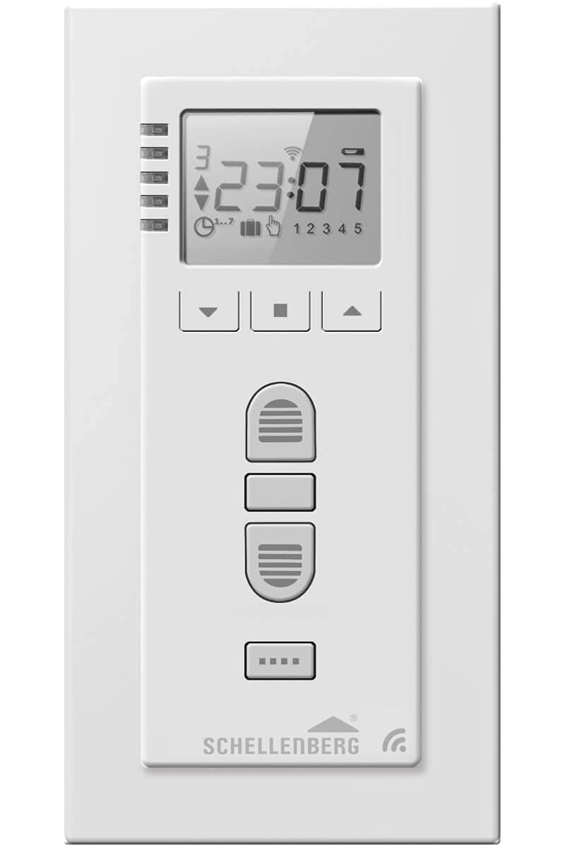 Schellenberg 20032 Smart Home Funk-Zeitschaltuhr Premium, 5 Kanal, Steuerung für Rolläden, Licht, Steckdosen und Markisen