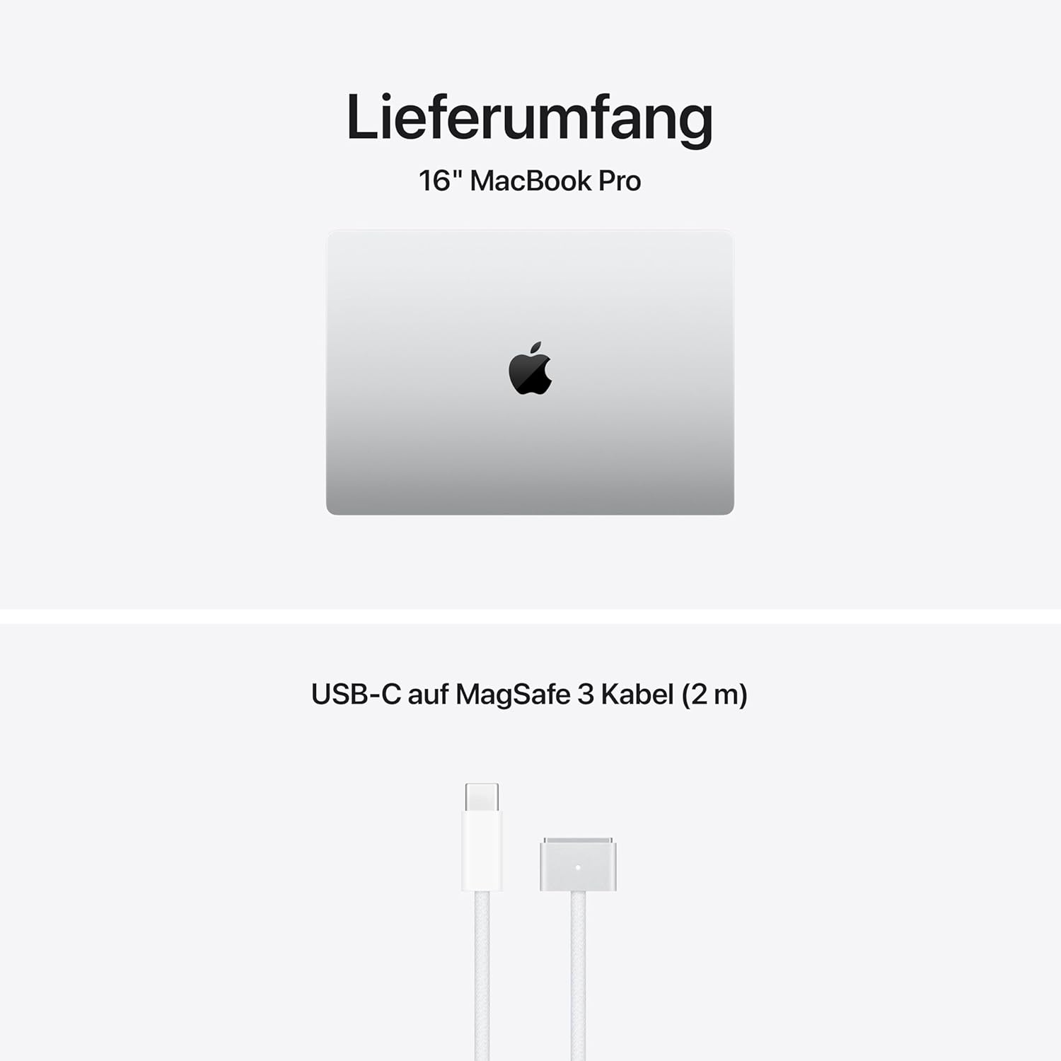 Apple MacBook Pro Laptop M5 Pro Chip mit 18-Core CPU, 20-Core GPU, DE/RU-Tastatur, 16,2" Liquid Retina XDR Display, 48 GB gemeinsamer Arbeitsspeicher, 1 TB SSD, WLAN 7; Silber